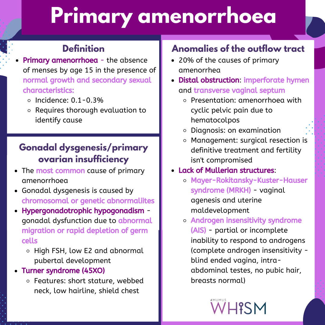 Amenorrhoea